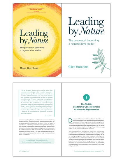 Book on regenerative leadership and environmental responsibilities example for mobile.