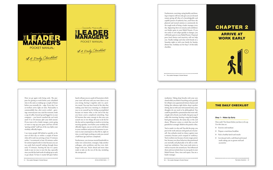 Pocket manual and checklist for business leaders example
