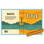 Book cover design using existing artwork or a supplied front image
