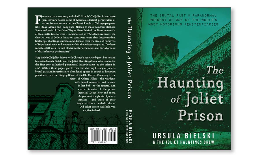 Haunted history book cover design set in a prison example.