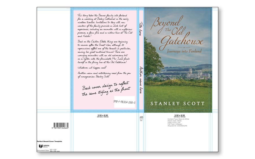 Lightning Source front paperback period drama template example.