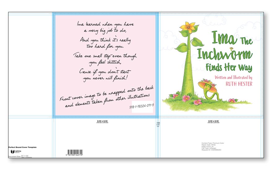 book front cover template for children